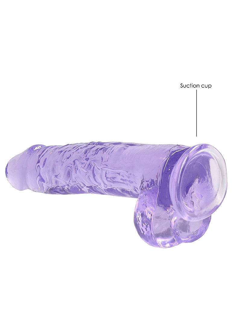 REALROCK Crystal 9 in Realistic Dong with Balls