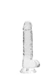 REALROCK Crystal 7 in Realistic Dong with Balls