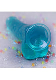 9" / 25 cm Realistic Dildo With Balls - Turquoise