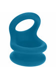 LEVELZ - Wide Double O Silicone Cock Ring - S - Teal