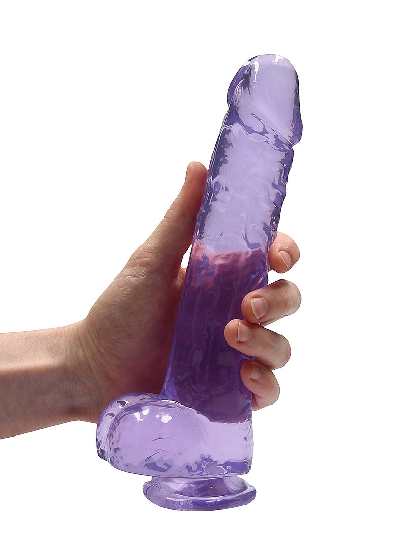 REALROCK Crystal 9 in Realistic Dong with Balls