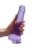 REALROCK Crystal 9 in Realistic Dong with Balls