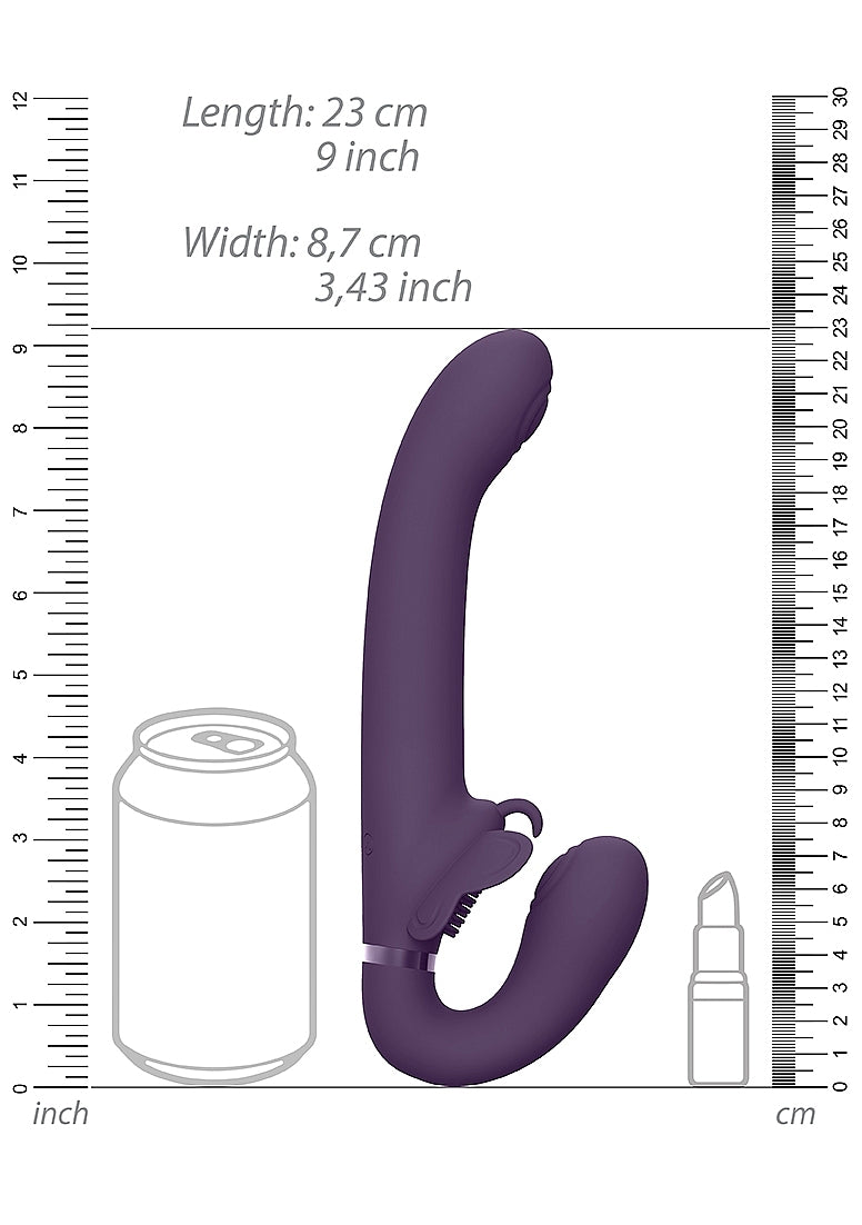 Vive Satu - Pulse-Wave & Vibrating Strapless Strap-on