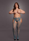 Suspender Pantyhose With Strappy Waist