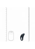 Levelz Adjustable Vibrating Silicone Rechargeable Cock Ring - Black