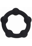 LEVELZ - Beaded Silicone Cock Ring - S - 30mm - Black