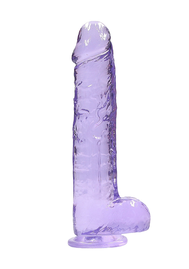 REALROCK Crystal 9 in Realistic Dong with Balls