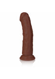 RealRock Realistic Skin - Curved Realistic Dildo with Suction Cup - 6" / 15,5 cm - Brown