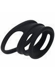 LEVELZ - Set of 4 Silicone Cock & Ball Rings - Black
