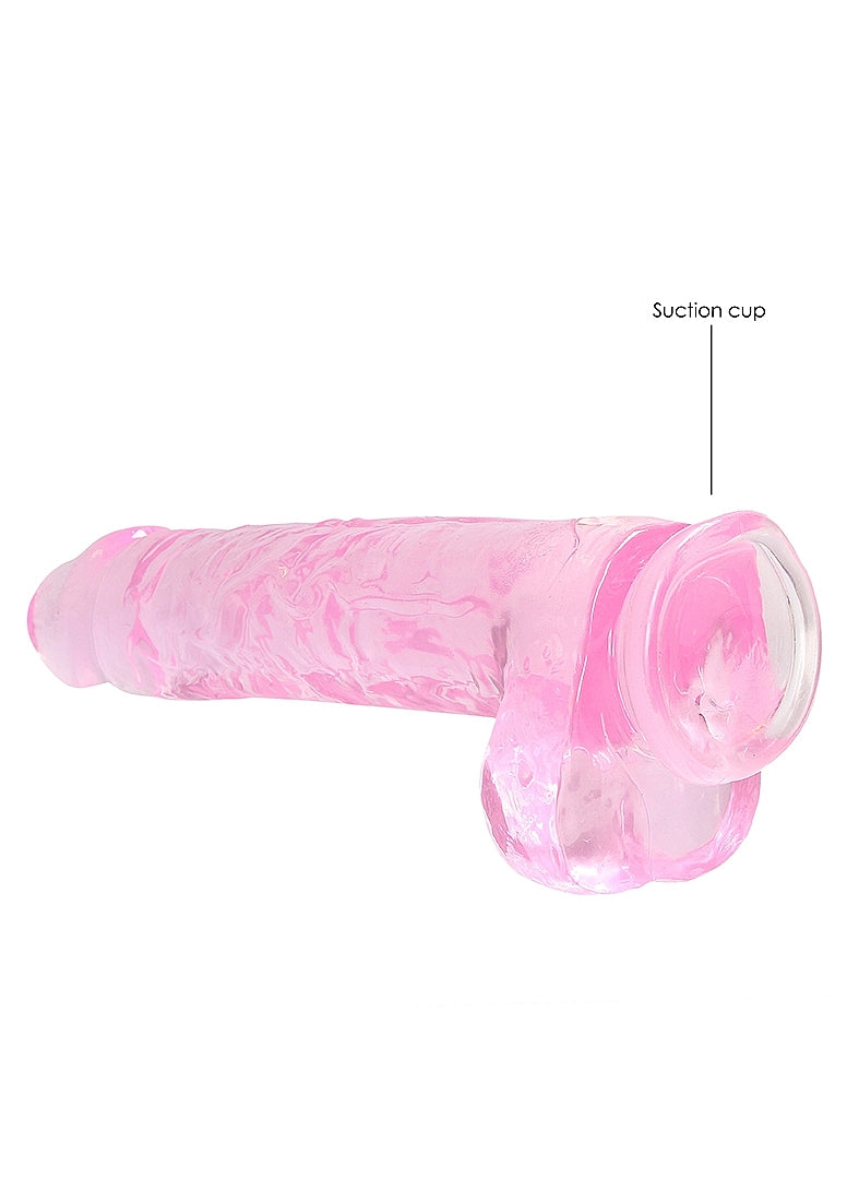 REALROCK Crystal 9 in Realistic Dong with Balls