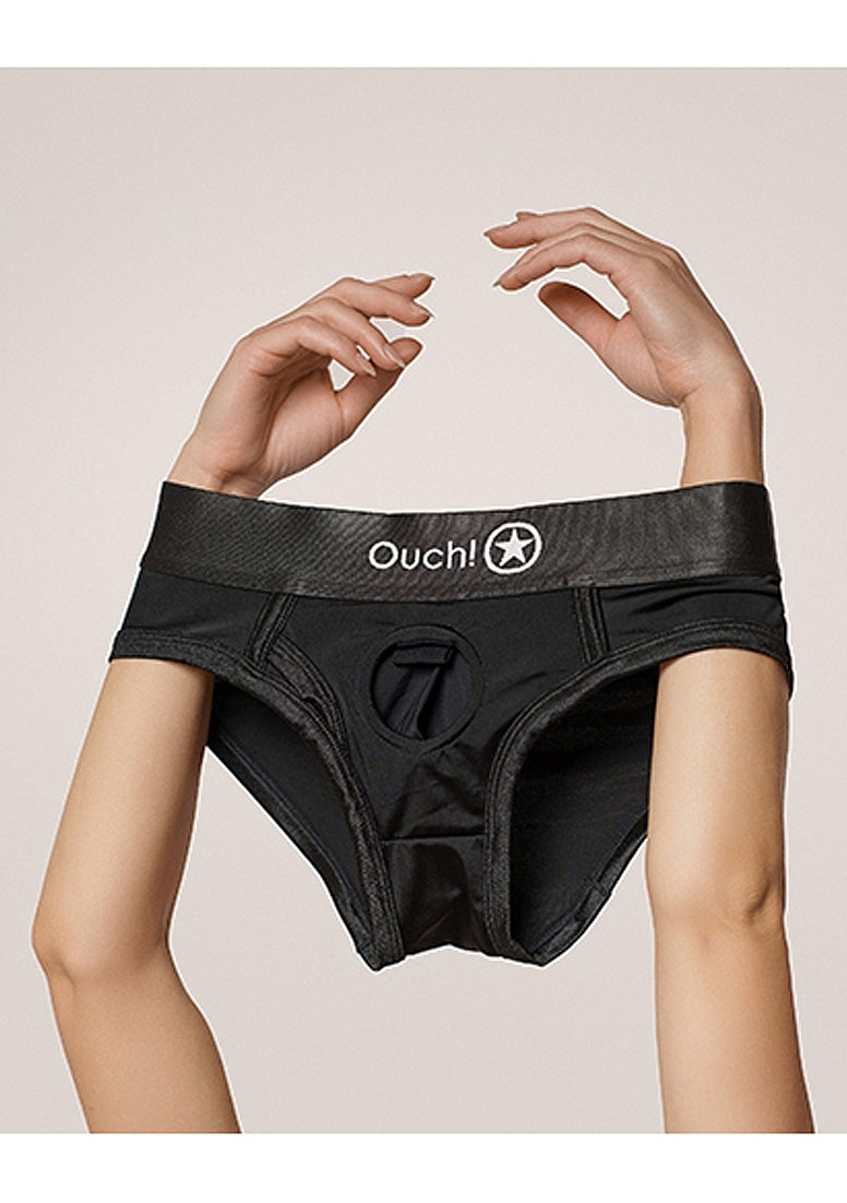 Vibrating Strap-on High-cut Brief