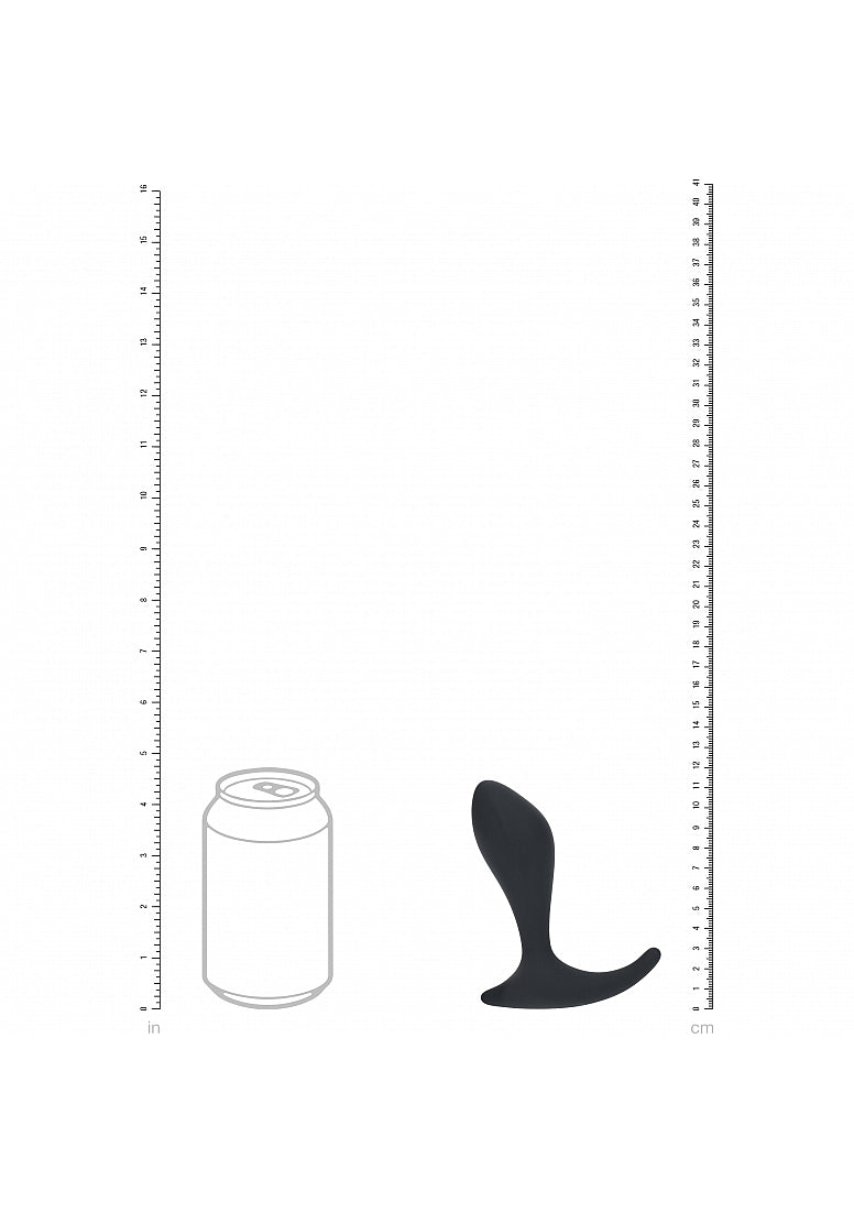LEVELZ - Single Ripple Silicone Prostate Massager - Black