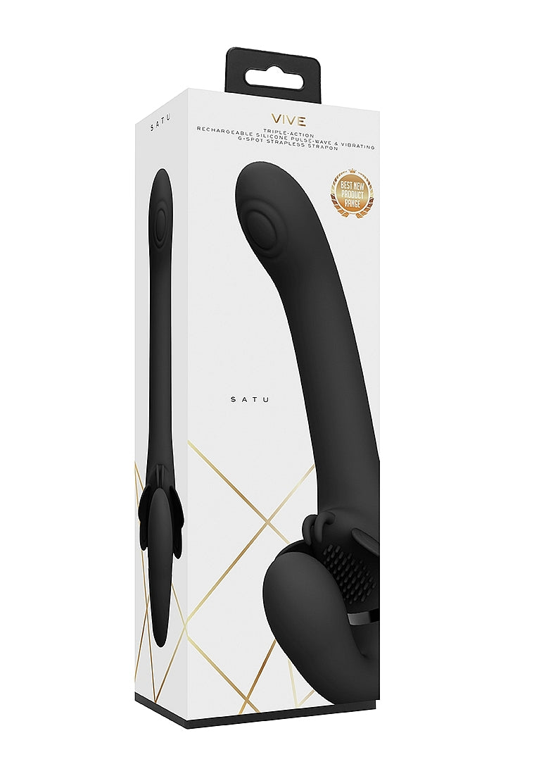 Vive Satu - Pulse-Wave & Vibrating Strapless Strap-on