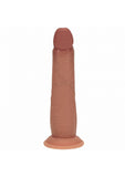 RealRock Dual Layered Silicone Realistic Sliding Skin Dildo 8in