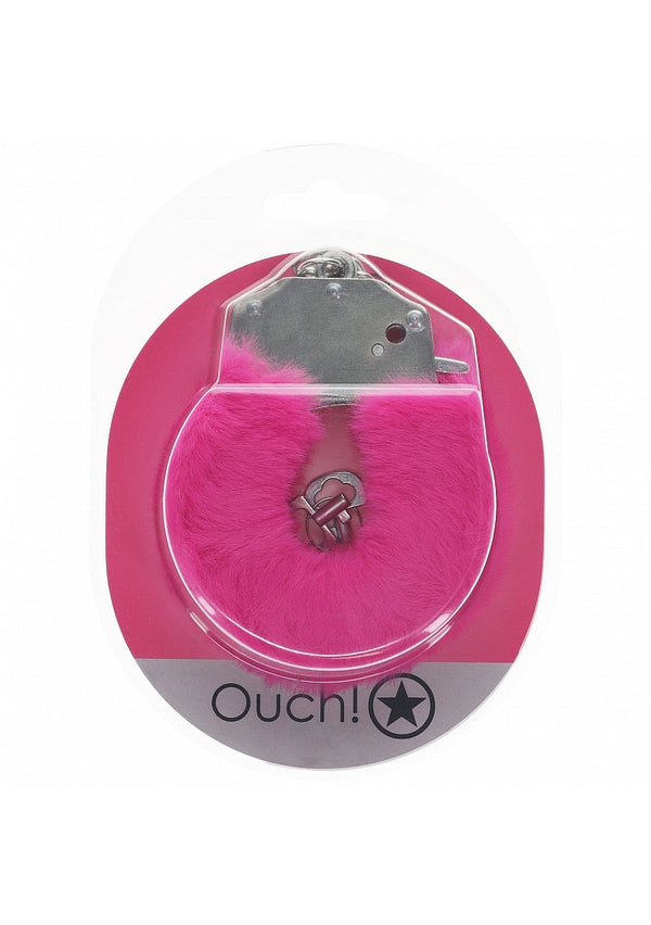 Ouch! Heavy-Duty Fluffy Handcuffs - Pink