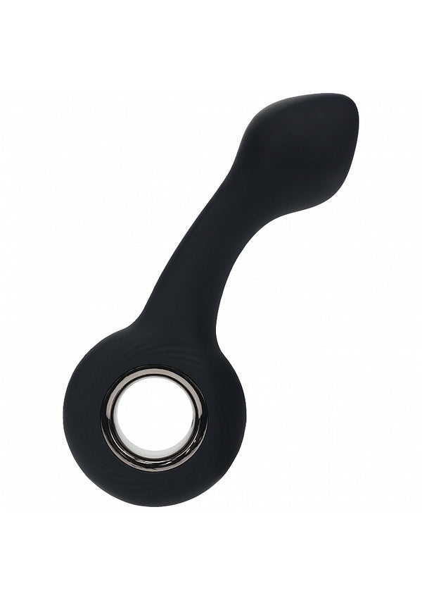 LEVELZ - Vibrating Bulb Silicone Prostate Massager with Loop - Black