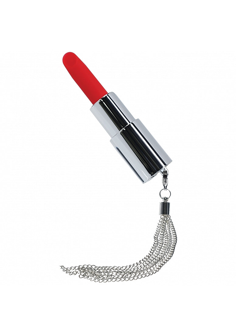 Loveline Candy Lipstick Rechargeable Silicone Vibrator with Interchangeable Heads - Green
