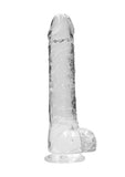 REALROCK Crystal 9 in Realistic Dong with Balls