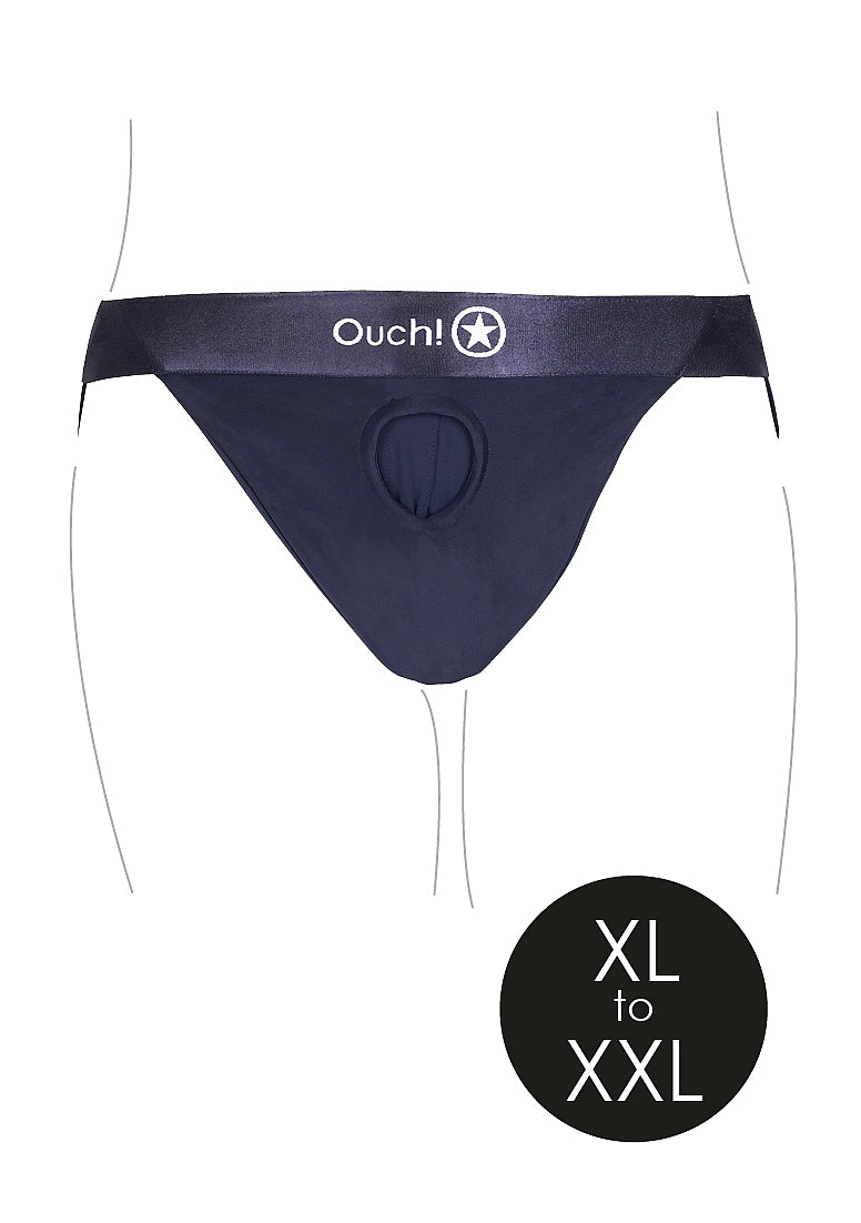 Vibrating Strap-on Panty Harness with Open Back