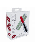 Loveline Candy Lipstick Rechargeable Silicone Vibrator with Interchangeable Heads - Green