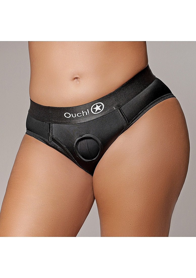 Vibrating Strap-on High-cut Brief
