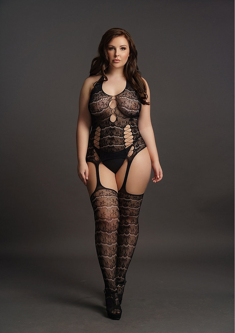 Lace Suspender Bodystocking