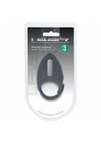 Levelz Adjustable Vibrating Silicone Rechargeable Cock Ring - Black