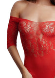 Crotchless Rhinestone Teddy