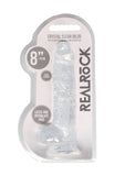 REALROCK Crystal 8 in Realistic Dong with Balls