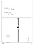 Silicone Ball Gag - with Adjustable Bonded Leather Straps