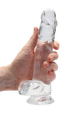 REALROCK Crystal 8 in Realistic Dong with Balls
