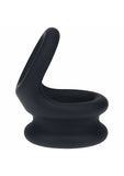 LEVELZ - Wide Double O Silicone Cock Ring - M - Black