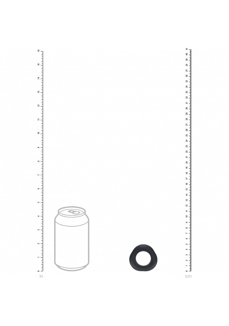 LEVELZ - Ergo Liquid Silicone Cock Ring - Black