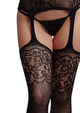 Suspender Rhinestone Bodystocking