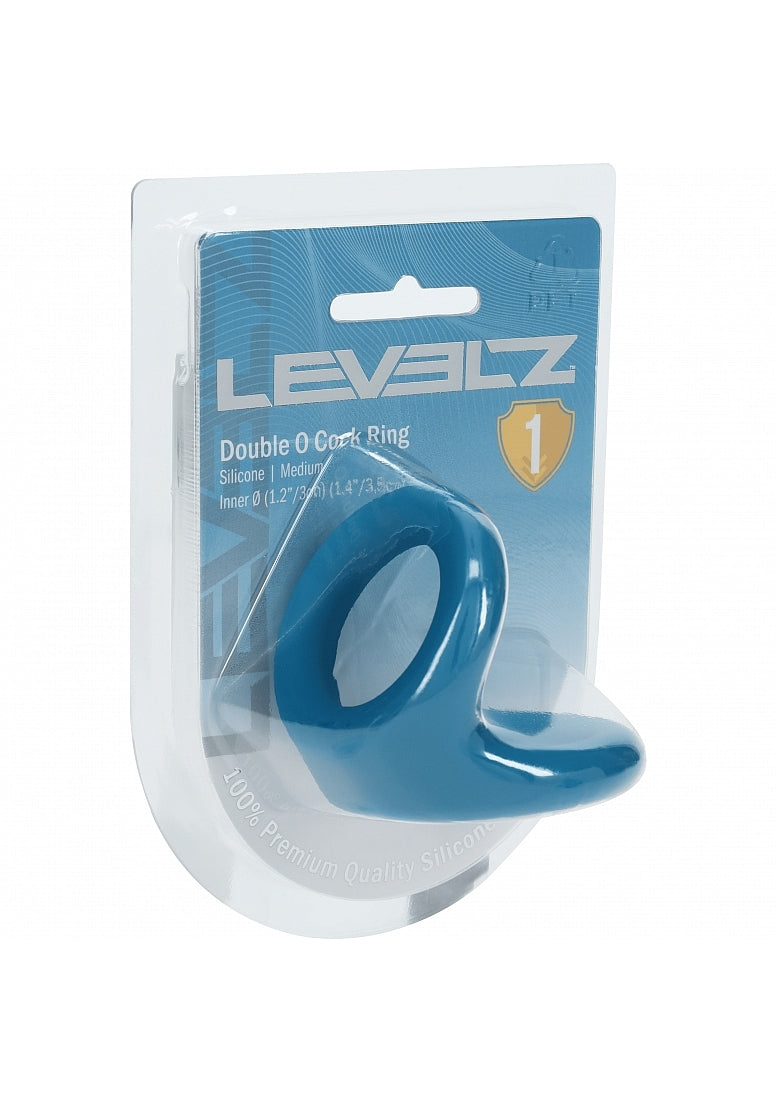 LEVELZ - Double O Silicone Cock Ring - M - Teal