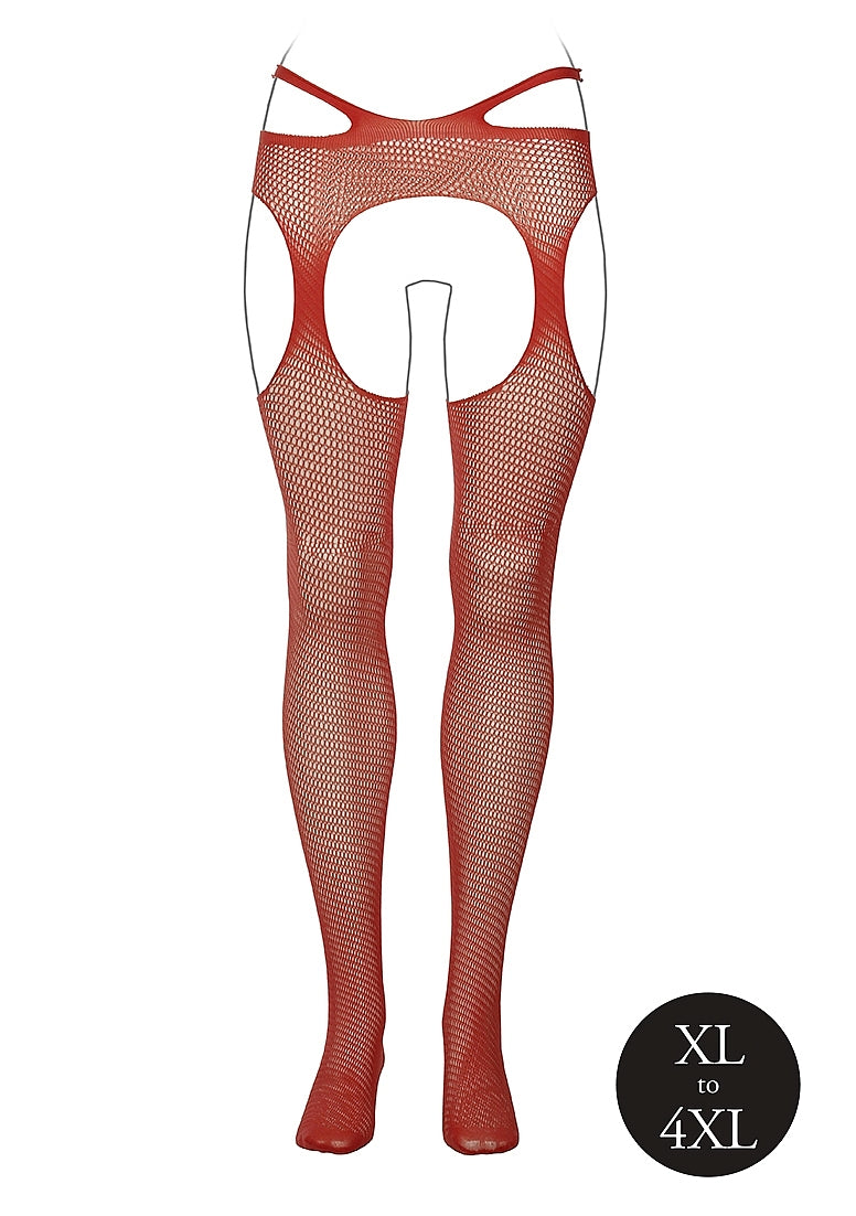 Suspender Pantyhose With Strappy Waist