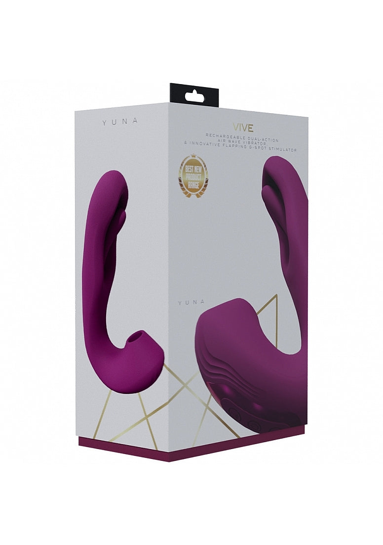 Yuna - Rechargeable Dual Action Airwave Vibrator The Love Store Online Yuna - Rechargeable Dual Action Airwave Vibrator The Love Store Online