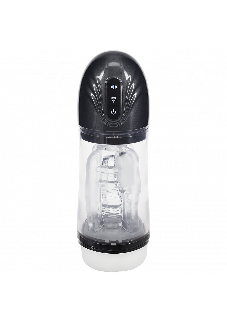 Pumped SonicPull 10 Function Multimedia Enhanced Masturbator - Gun Metal