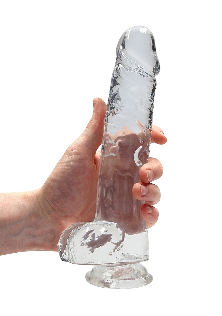 REALROCK Crystal 9 in Realistic Dong with Balls