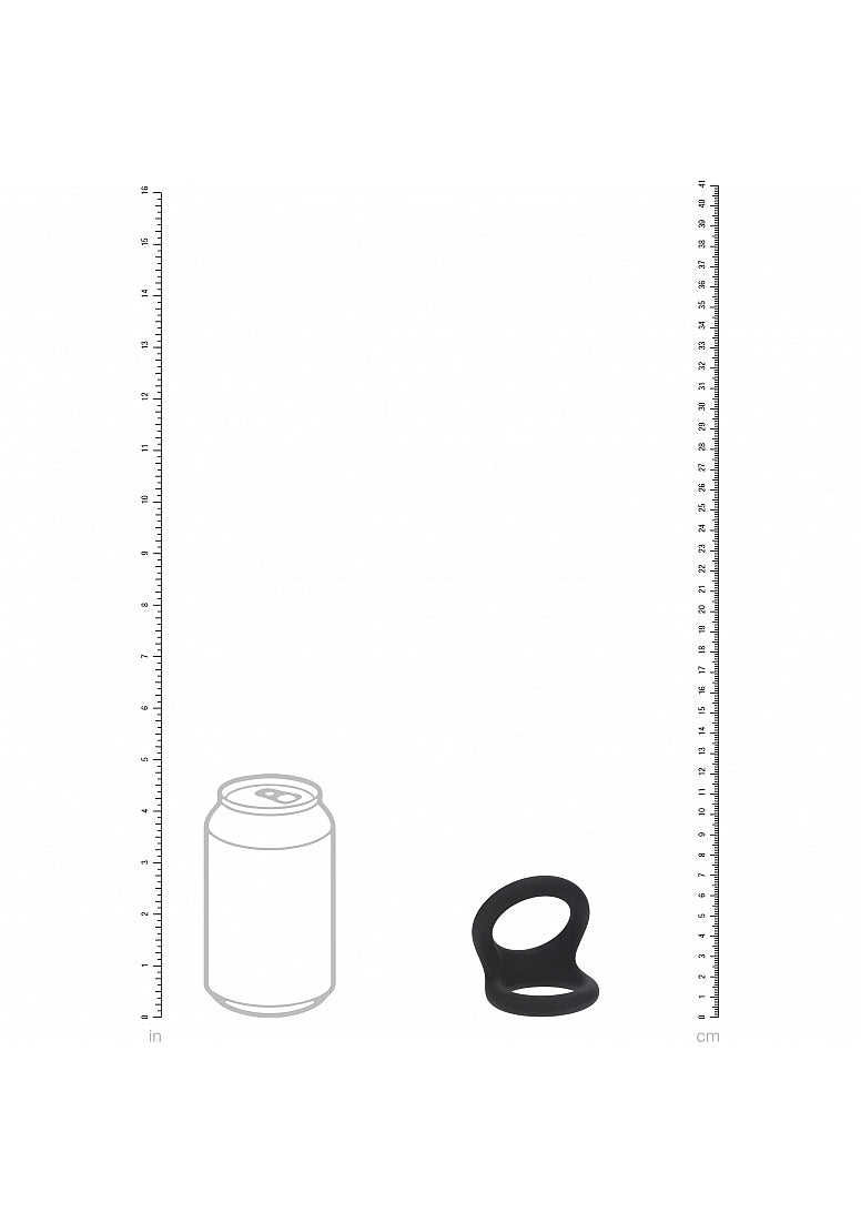 LEVELZ - Double O Silicone Cock Ring - L - Black