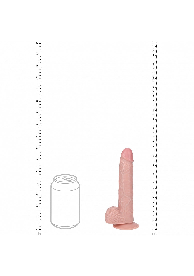 7 " Vibrating Cock With Balls - Regular Straight