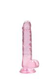 REALROCK Crystal 7 in Realistic Dong with Balls