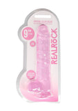 REALROCK Crystal 9 in Realistic Dong with Balls