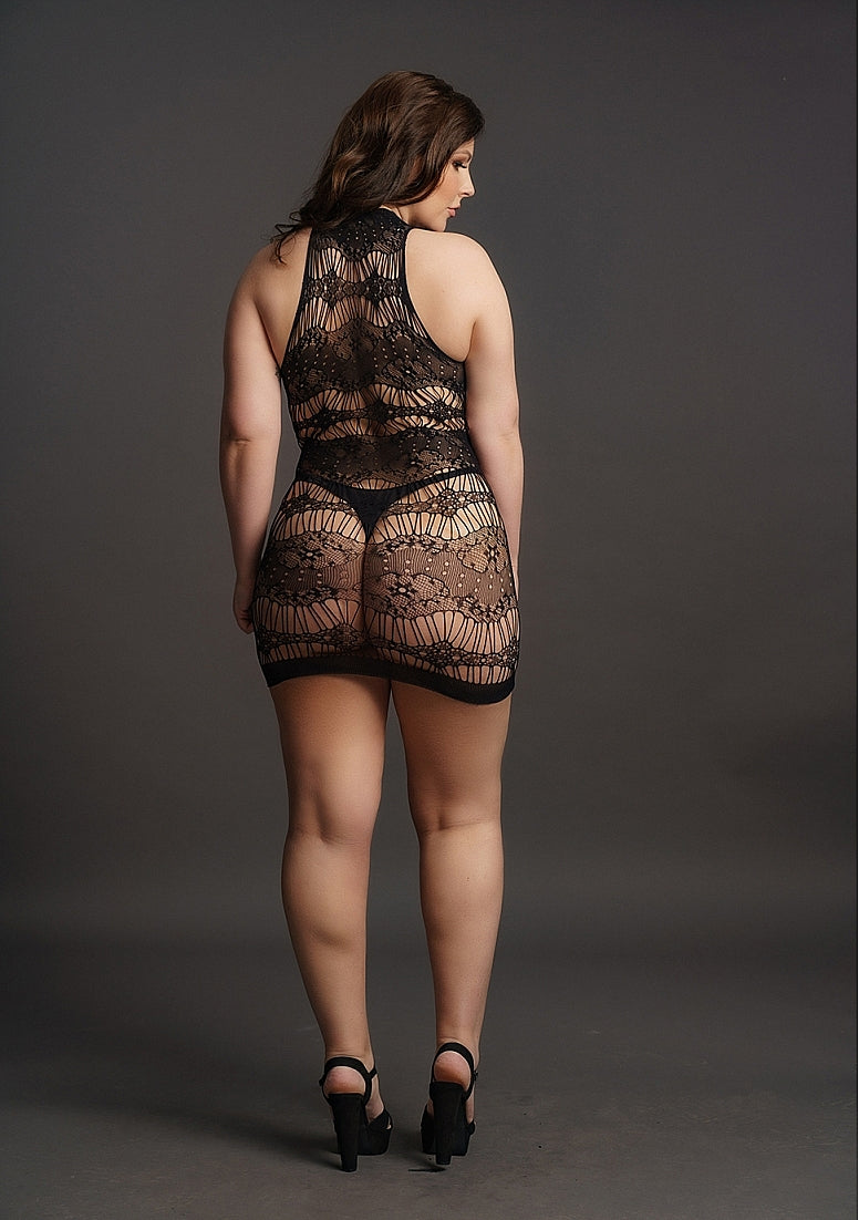 Criss Cross Neck Mini Dress