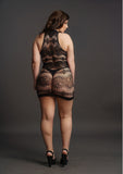 Criss Cross Neck Mini Dress