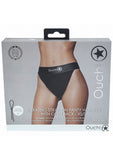 Vibrating Strap-on Panty Harness with Open Back