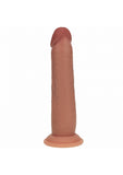 RealRock Dual Layered Silicone Realistic Sliding Skin Dildo 8in