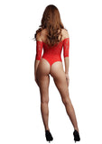 Crotchless Rhinestone Teddy