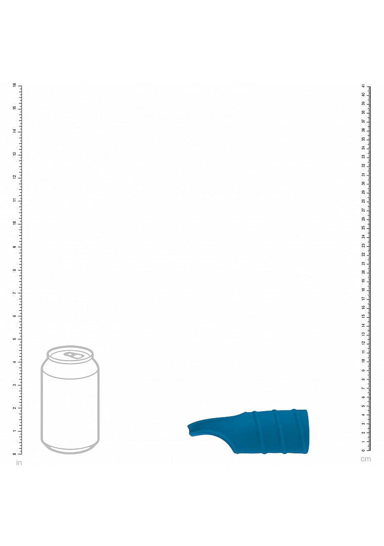 LEVELZ - Silicone Cock Ring & Ribbed Sleeve - Teal
