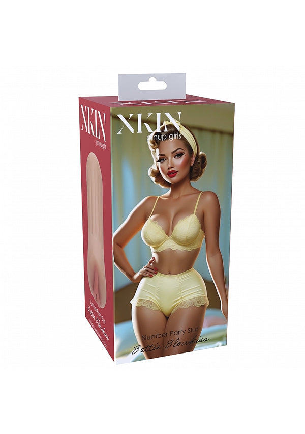 XKIN Pinup Bettie Blowkiss Small Masturbator - Pussy - Caramel